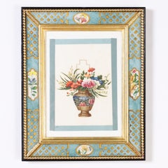 Set of Four Chinese Floral Pith Paintings