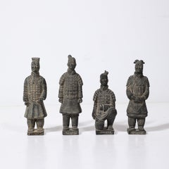 Set of Four Chinese Qin Shi Huang Mausoleum-Style Terracotta Warrior Sculptures