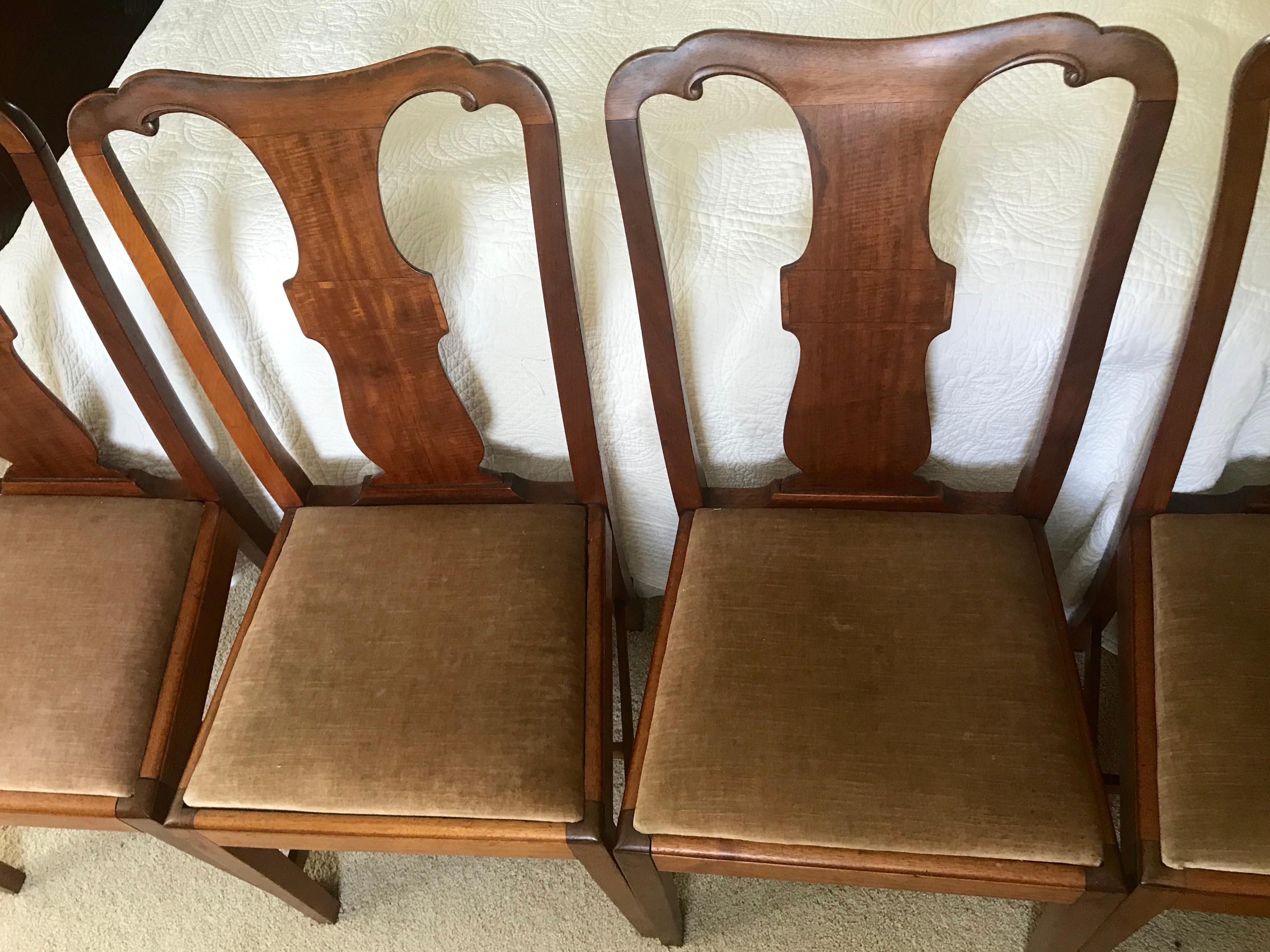 Set of Four Chippendale Style Splat Back Side Chairs 5