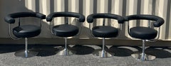 Set of Four Chrome & Leather "Polar" Chairs by Esko Pajamies for Lepo Finn