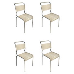 Satz von vier verchromten String Chairs von Andre Dupre für Knoll international