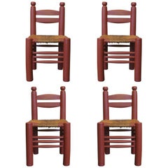 Set of Four Chunky Chairs