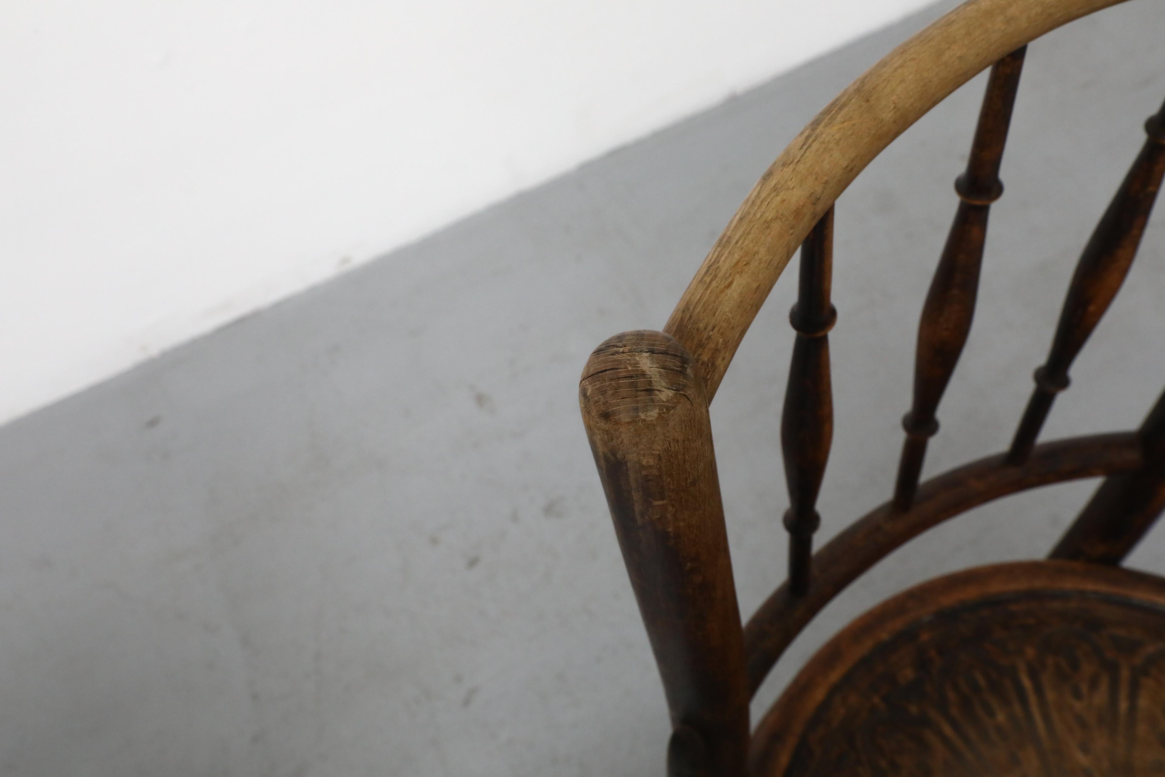 Set of Four Classic Pre-Thonet Bentwood Cafe Chairs by Mundus and J. & J. Kohn For Sale 13