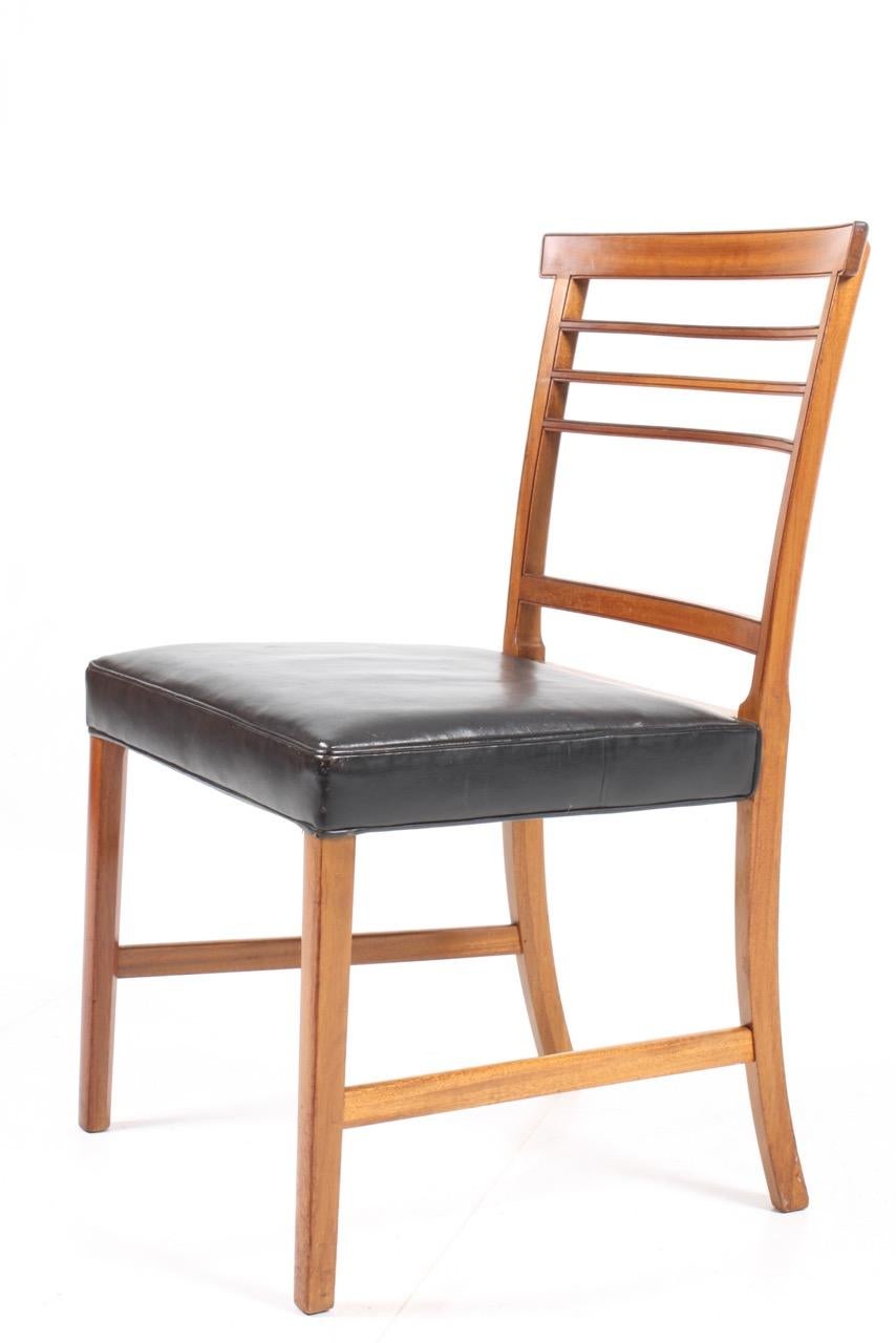 Mid-20th Century Set of Four Classic Side chairs by Ole Wanscher For Sale