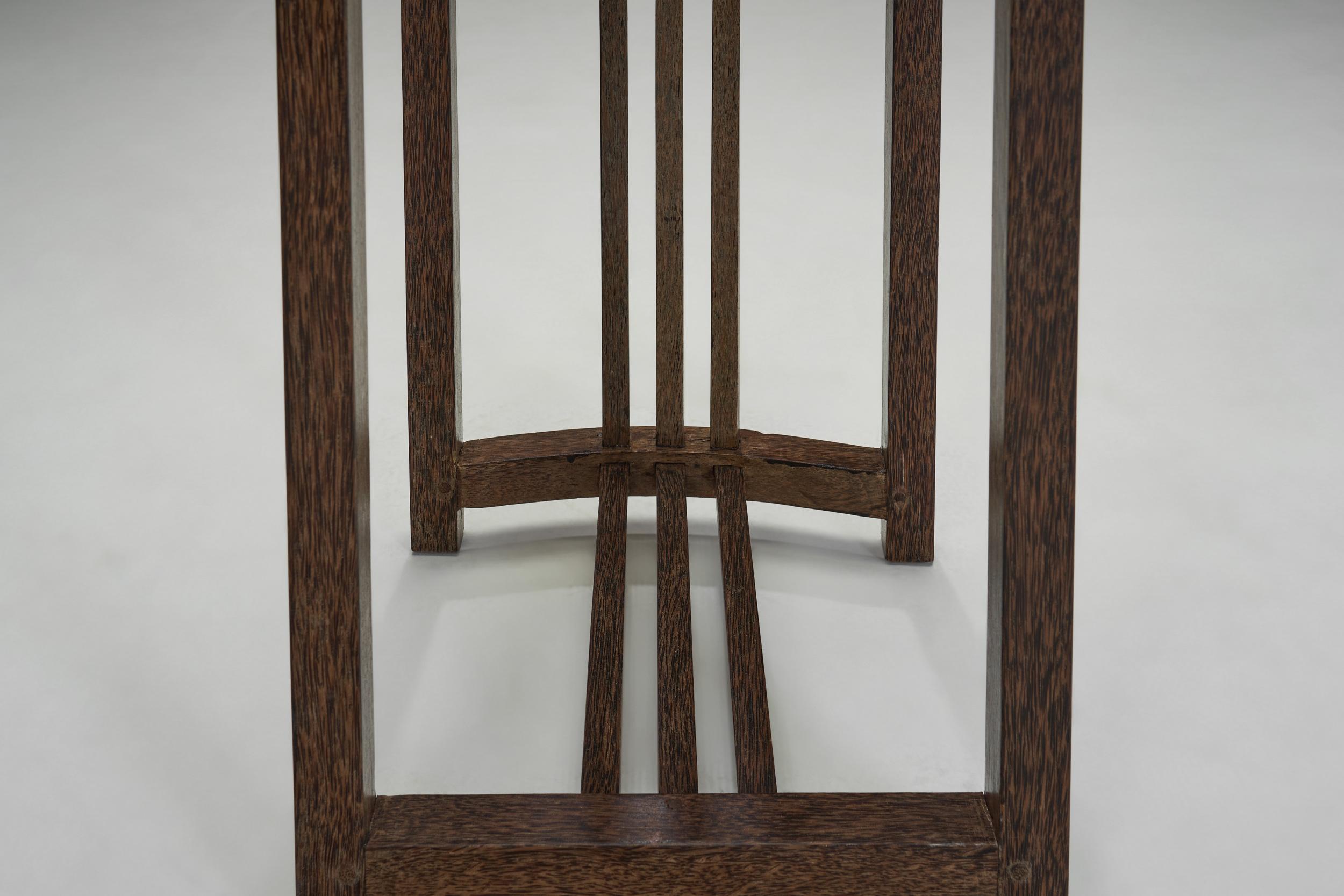 Set of Four Coconut Wood Bar Stools, Europe Late 20th Century For Sale 9