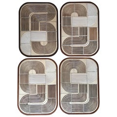 Set of Four Coffee Tables by Roger Capron, Vallauris, France