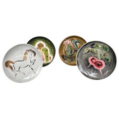 Set of Four Collectors Plates by Sascha Brastoff