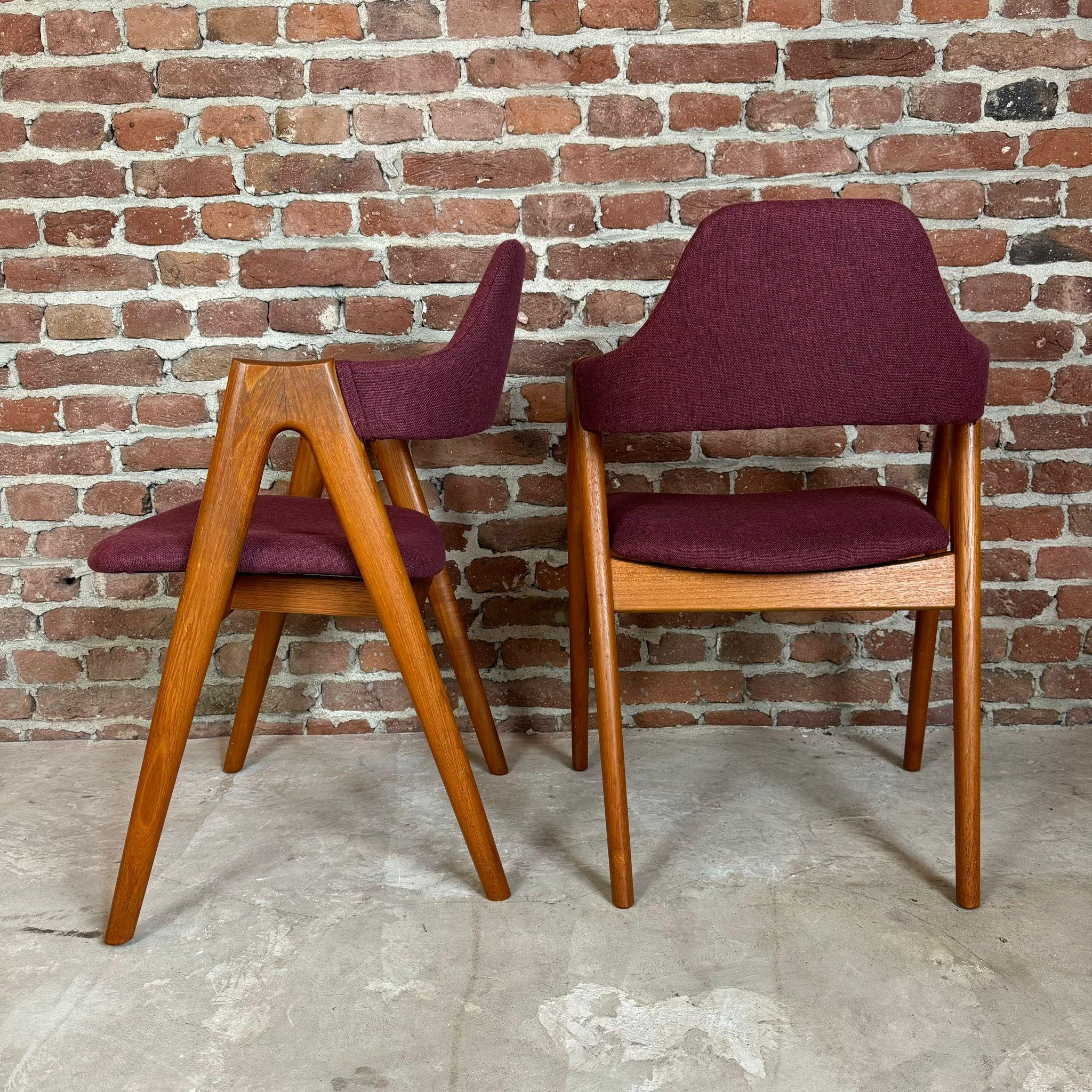 Danish Set of four Compass chair, Kai Kristiansen, Denmark 1960