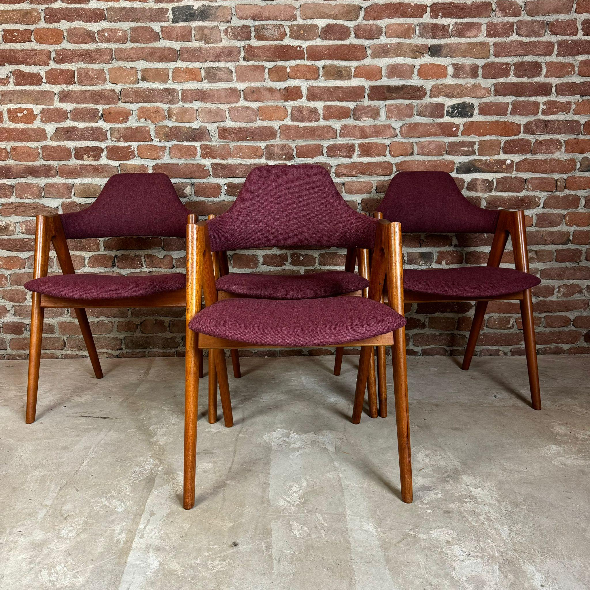 Set of four Compass chair, Kai Kristiansen, Denmark 1960 1
