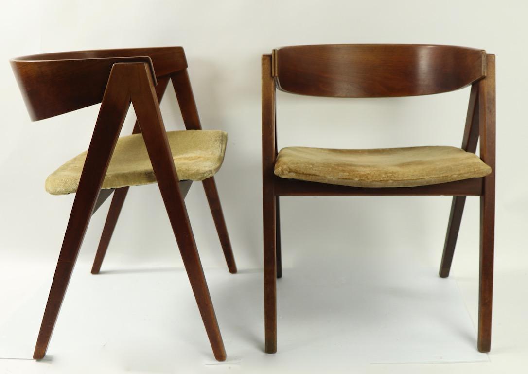 Set of Four Compass Chairs by Allan Gould 1