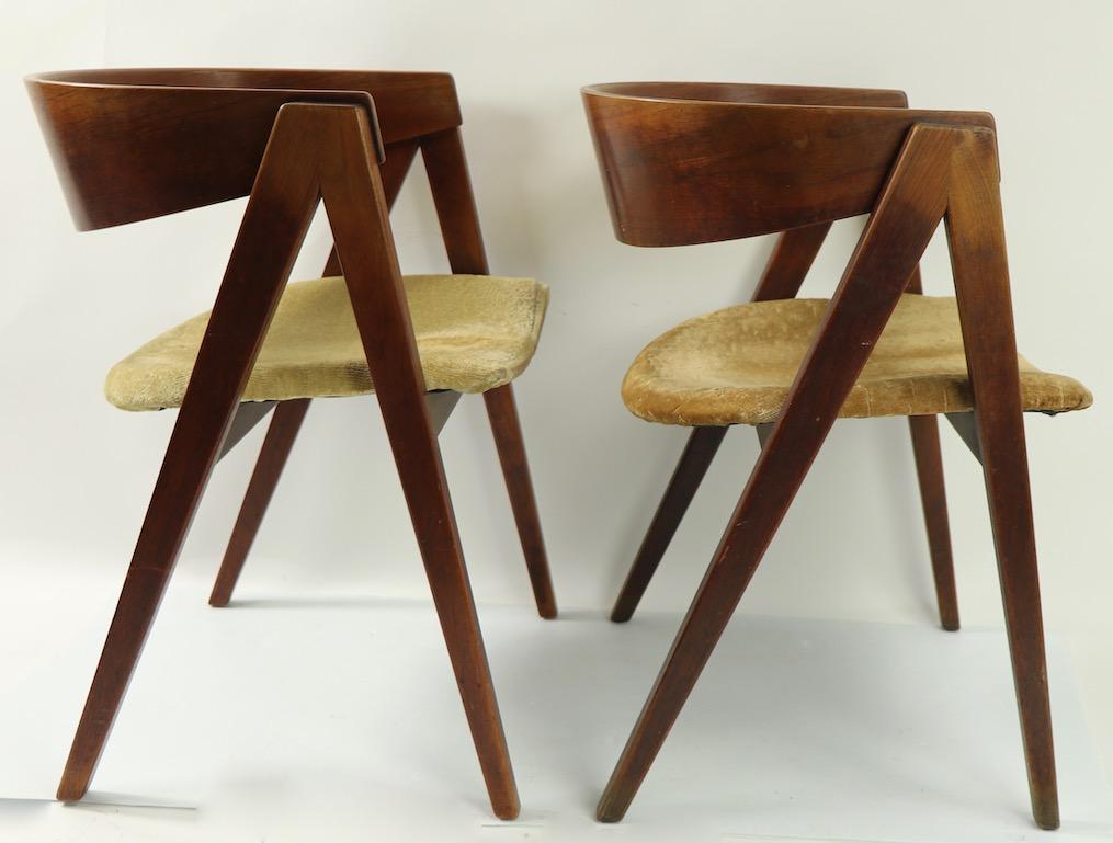 Set of Four Compass Chairs by Allan Gould 4