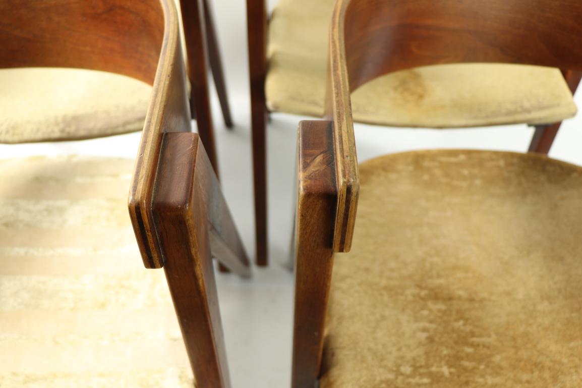 American Set of Four Compass Chairs by Allan Gould