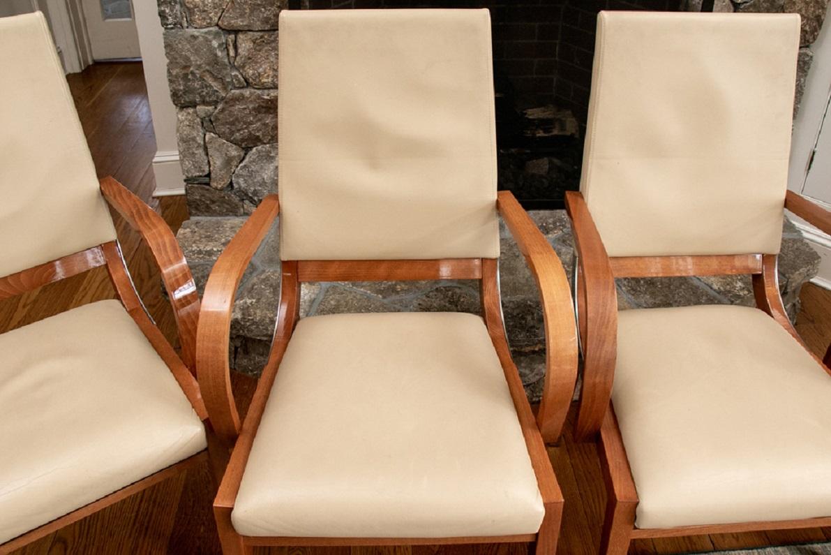 Modern Set of Four Contemporary Costantini Pietro Italian Made Designer Dining Armchair