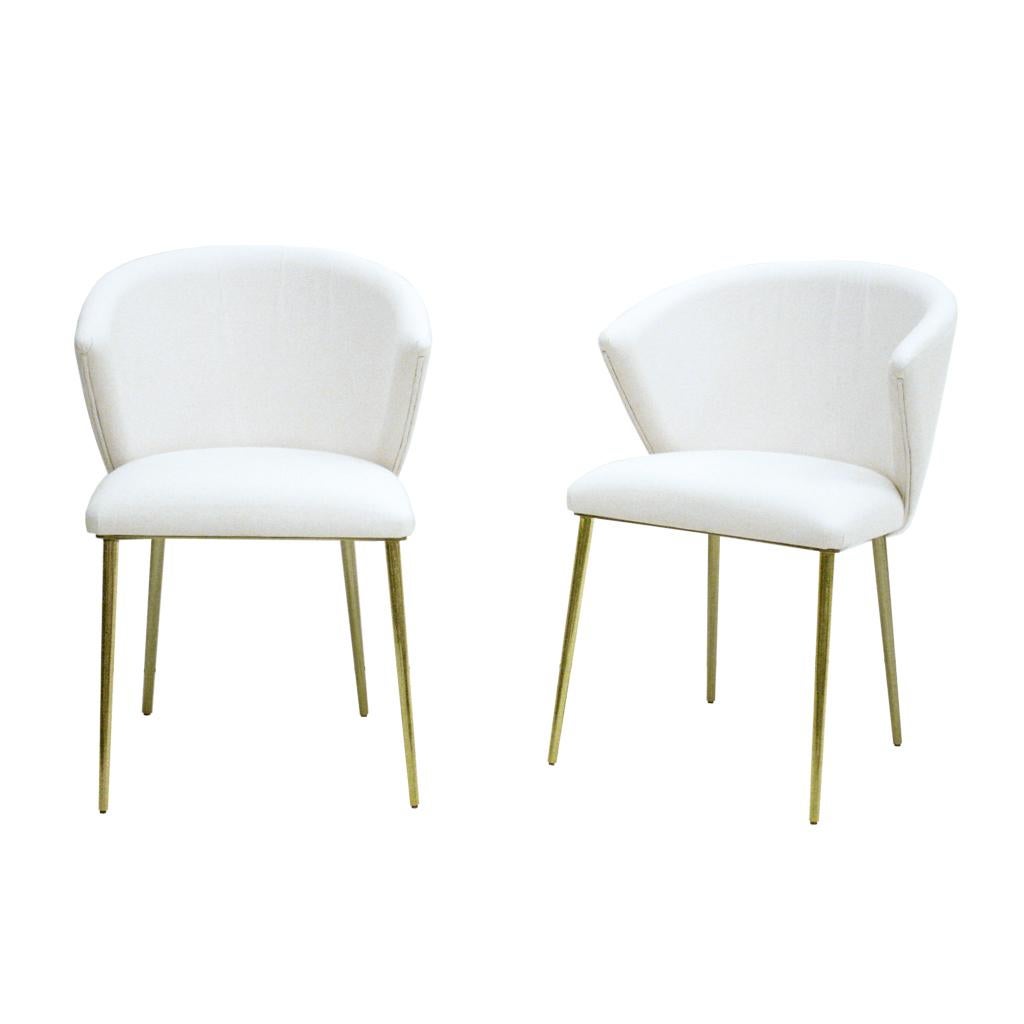 contemporary white chairs