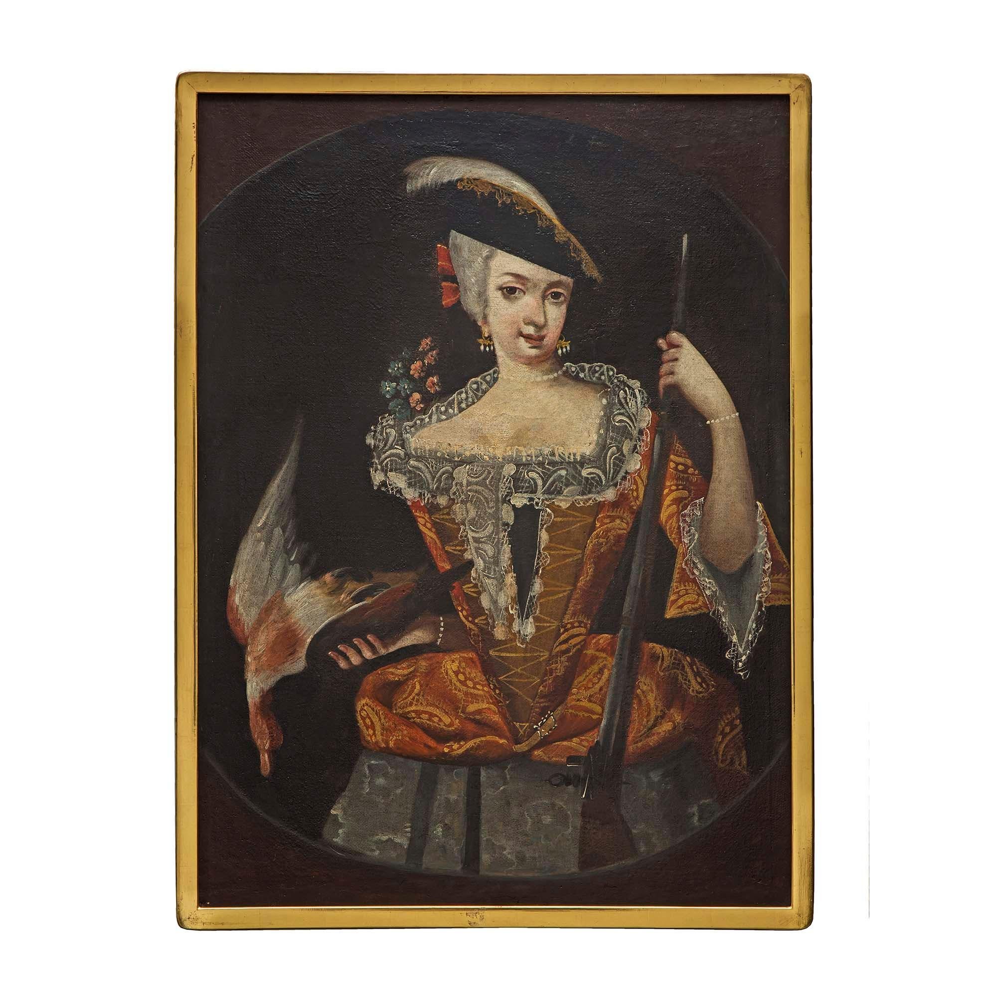 Unknown Set of Four Continental 18th Century Collection of Whimsical Paintings For Sale