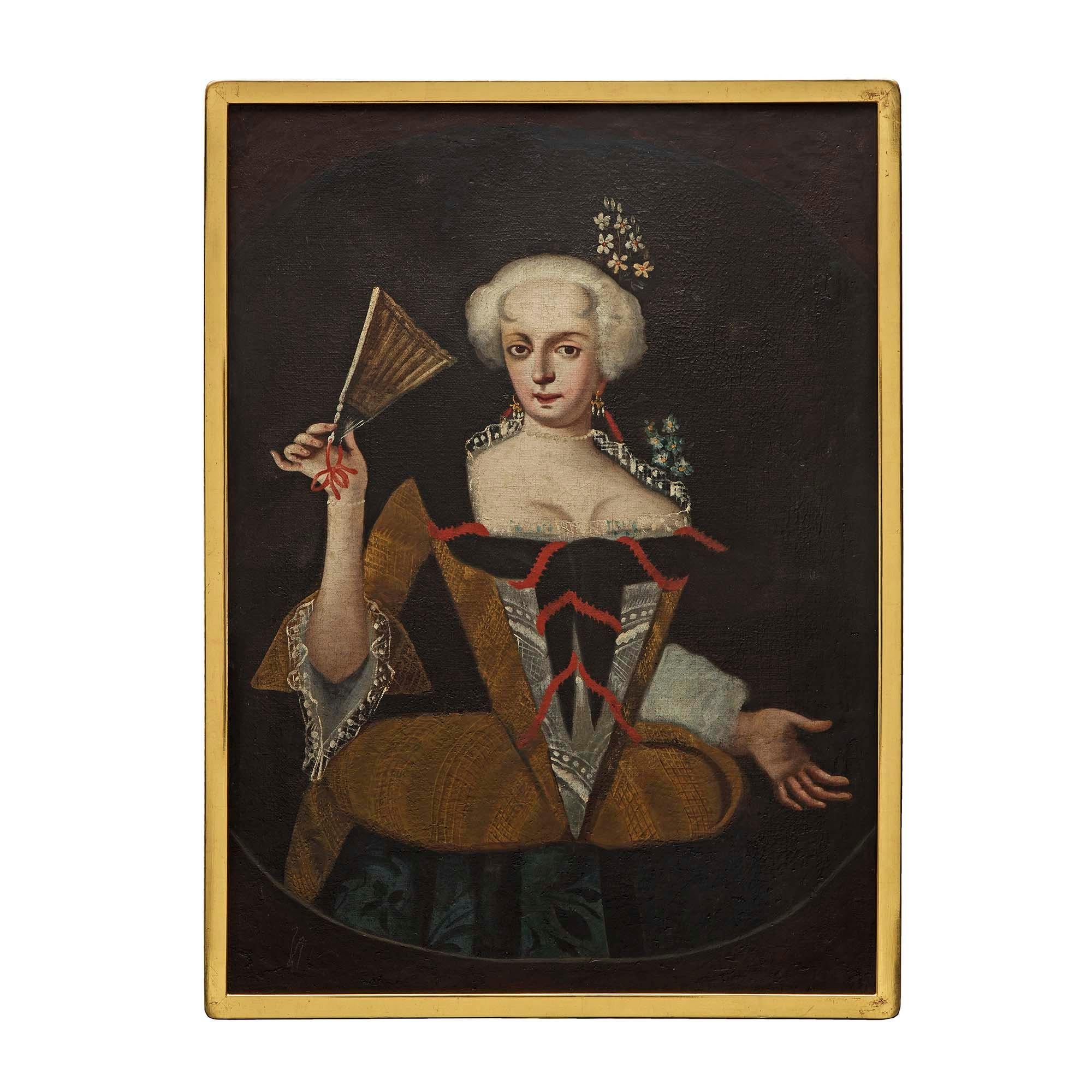18th Century and Earlier Set of Four Continental 18th Century Collection of Whimsical Paintings For Sale