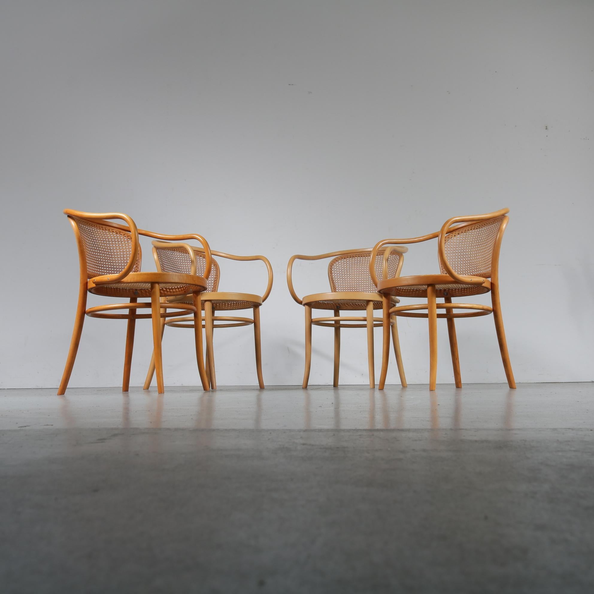 Mid-Century Modern Set of Four Corbusier Armchairs by Michael Thonet, Germany 1920