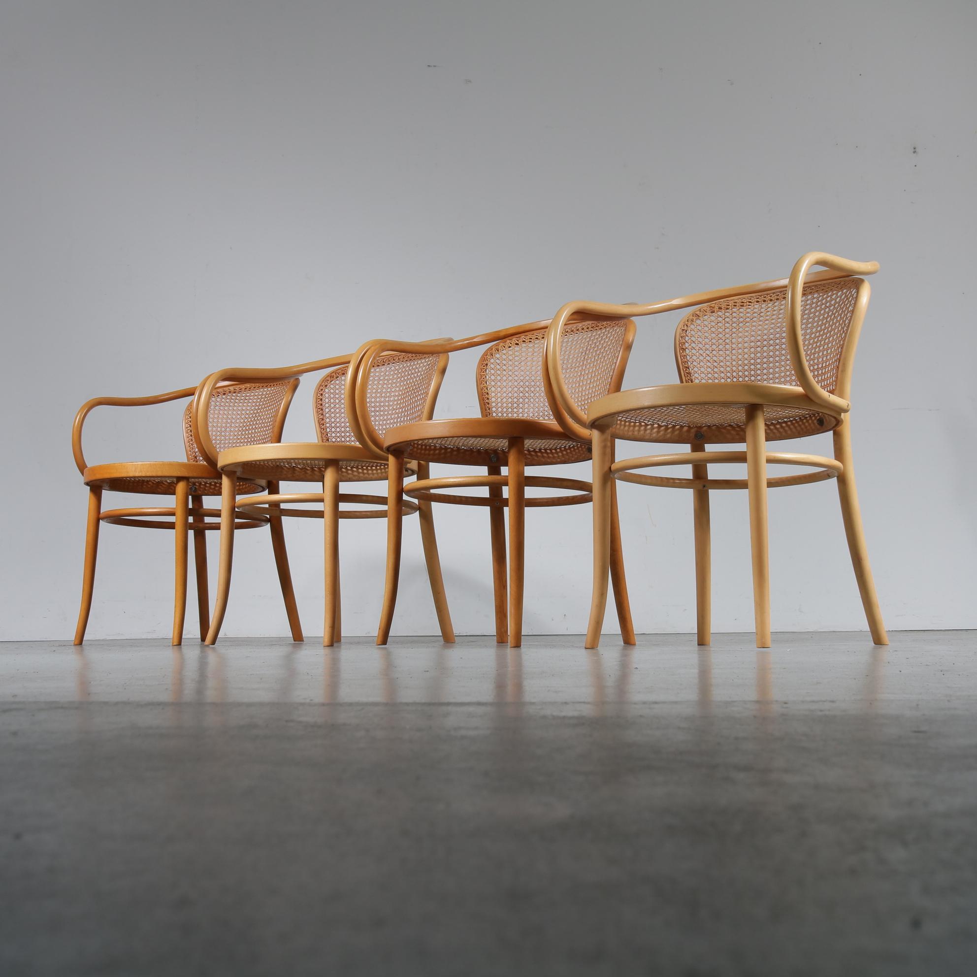 20th Century Set of Four Corbusier Armchairs by Michael Thonet, Germany 1920
