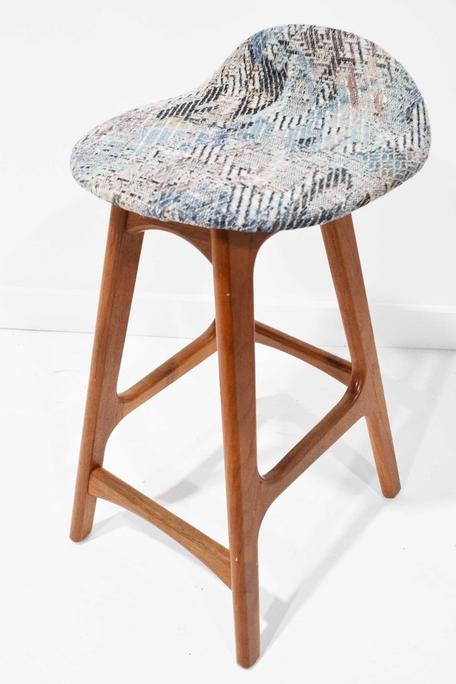Set of Four Counter Height Stools by Erik Buch, 1960s 4