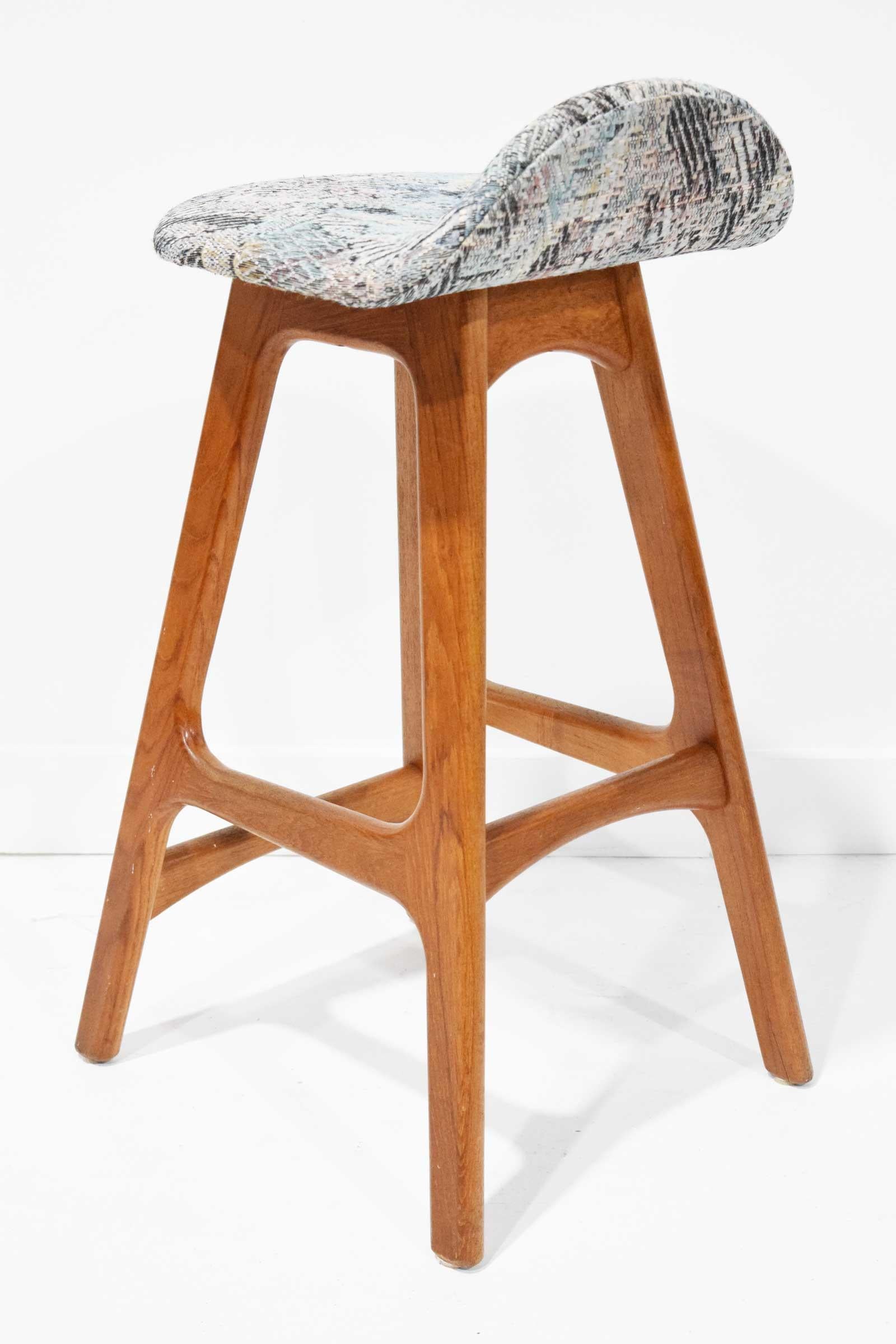 Set of Four Counter Height Stools by Erik Buch, 1960s 1