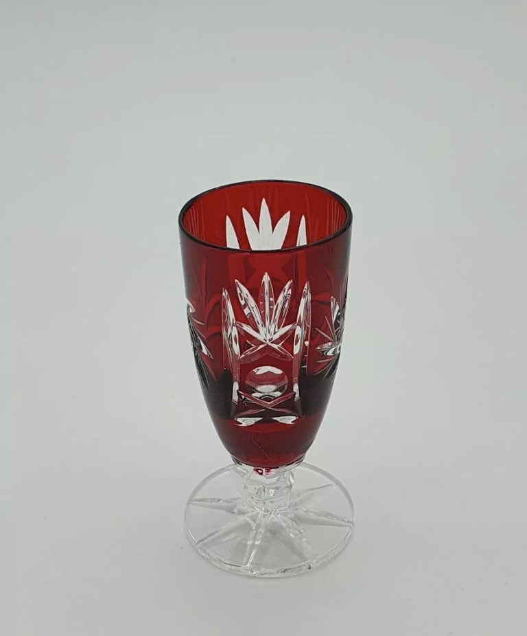 Set of Four Crystal Glasses For Sale at 1stDibs