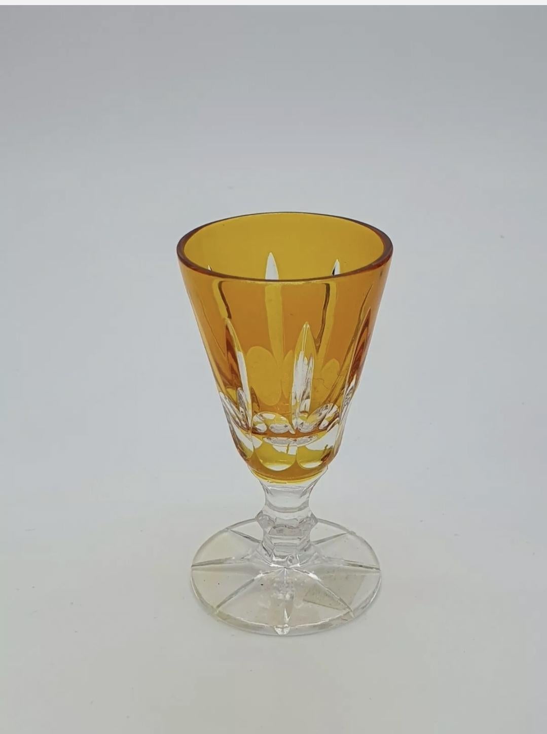 Set of Four Crystal Glasses In Good Condition For Sale In Premariacco, IT