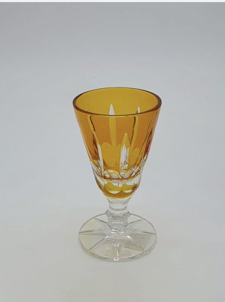 Set of Four Crystal Glasses For Sale at 1stDibs