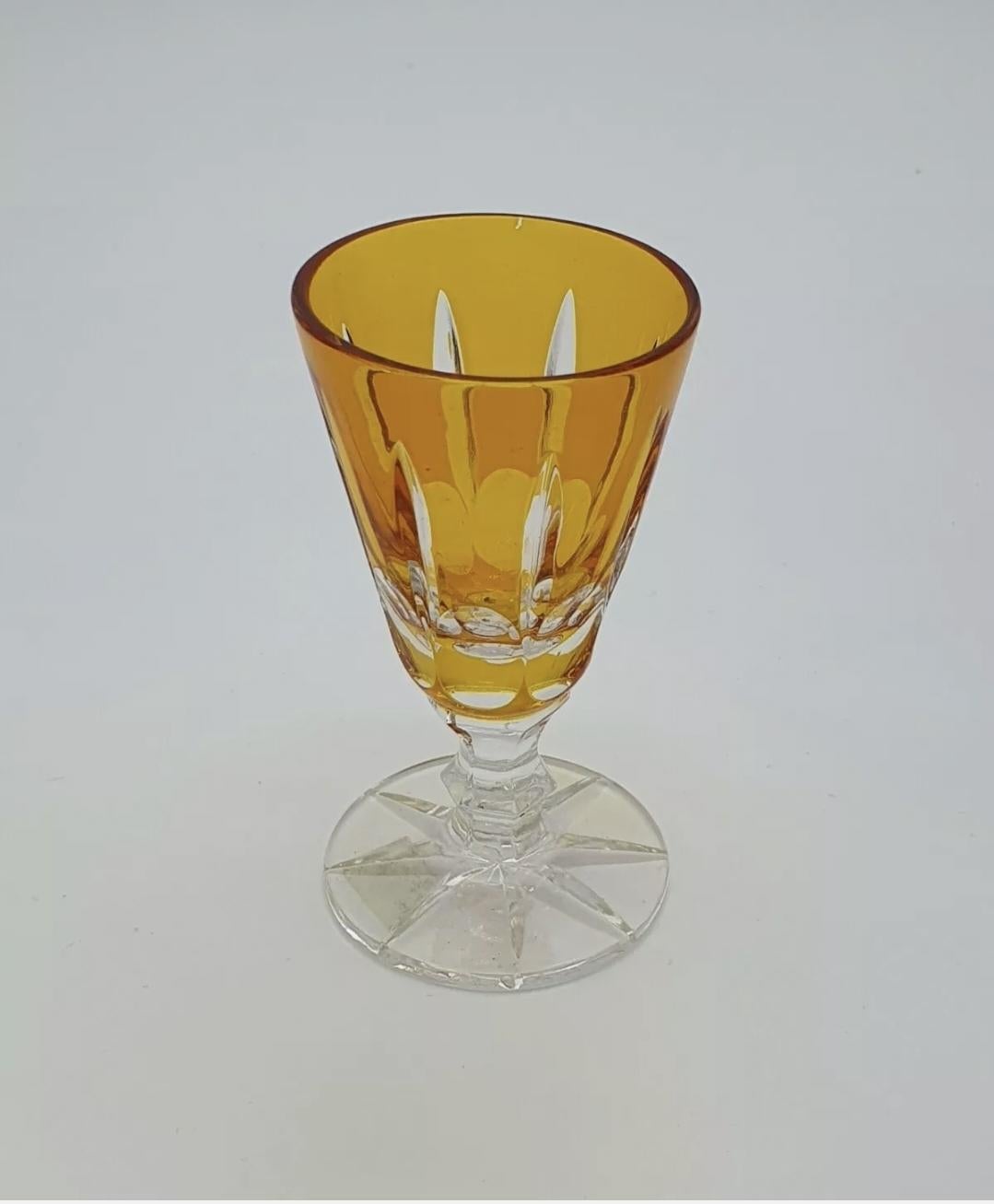 Late 20th Century Set of Four Crystal Glasses For Sale