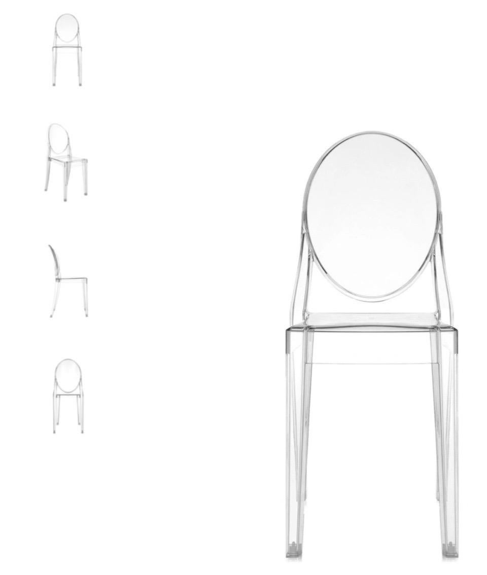 Ensemble de quatre chaises Victoria Ghost de Philippe Starck pour Kartell, 2006 en vente 10