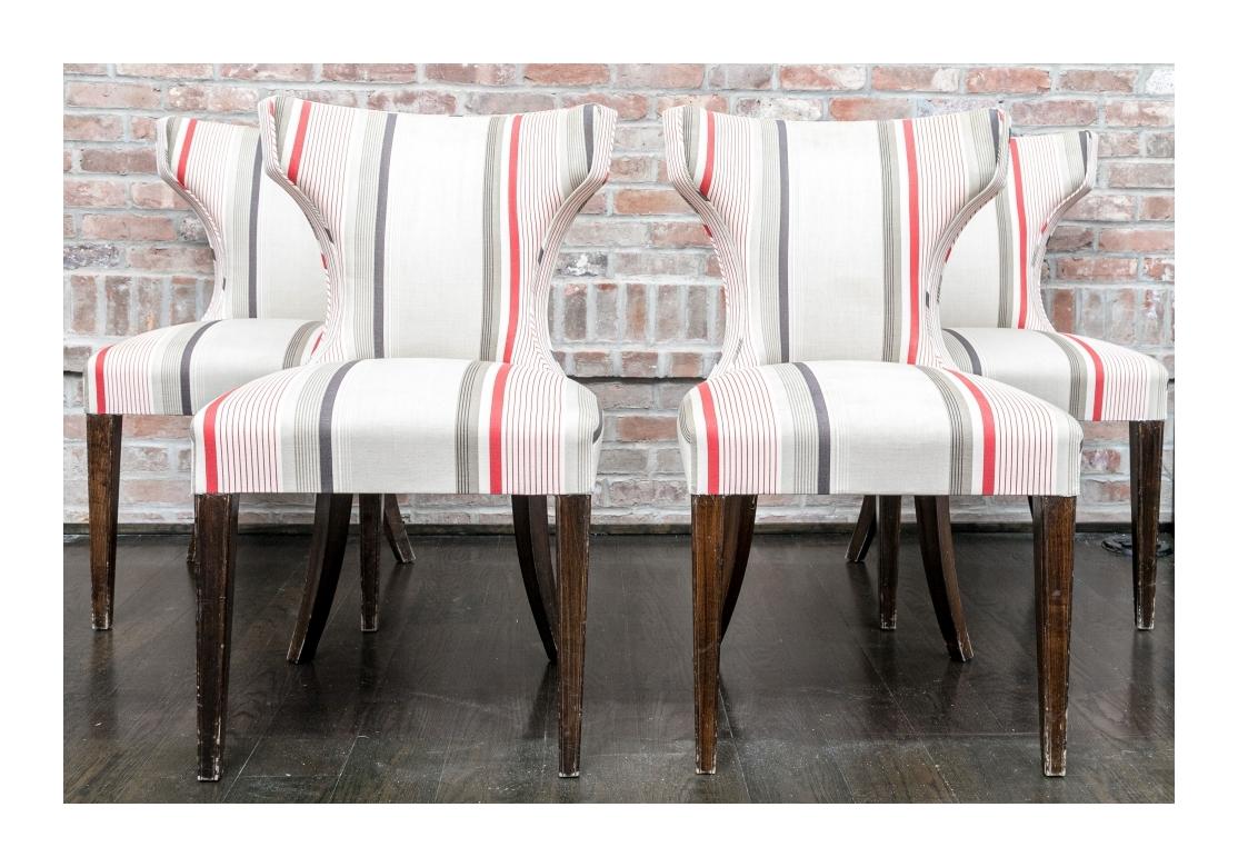 Set Of Four Custom Dining Chairs in Klismos Style for Restoration For Sale 3