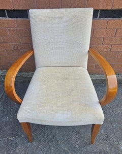 Set di quattro poltrone in acero di Dakota Jackson in velluto stropicciato