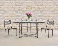 Set of Four Dan Johnson Brown Jordan Sol Y Luna Dining Chairs