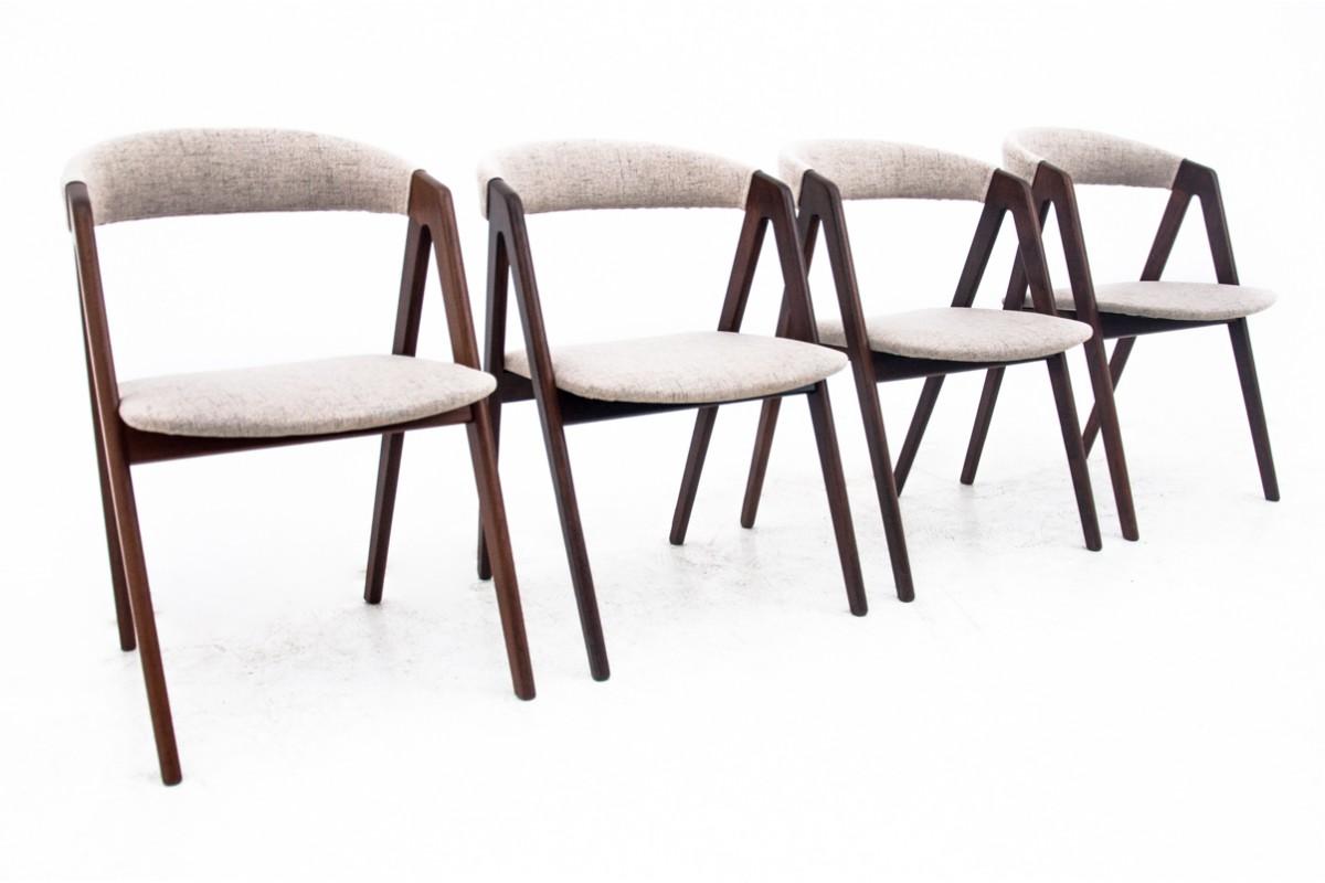Mid-Century Modern Set of Four Danish Design Chairs, Farstrup Mobler, Denmark, 1960 For Sale
