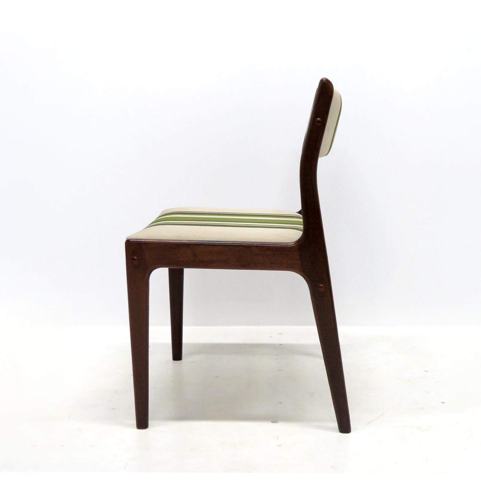 Stained Danish Dining Chairs, 1960 For Sale