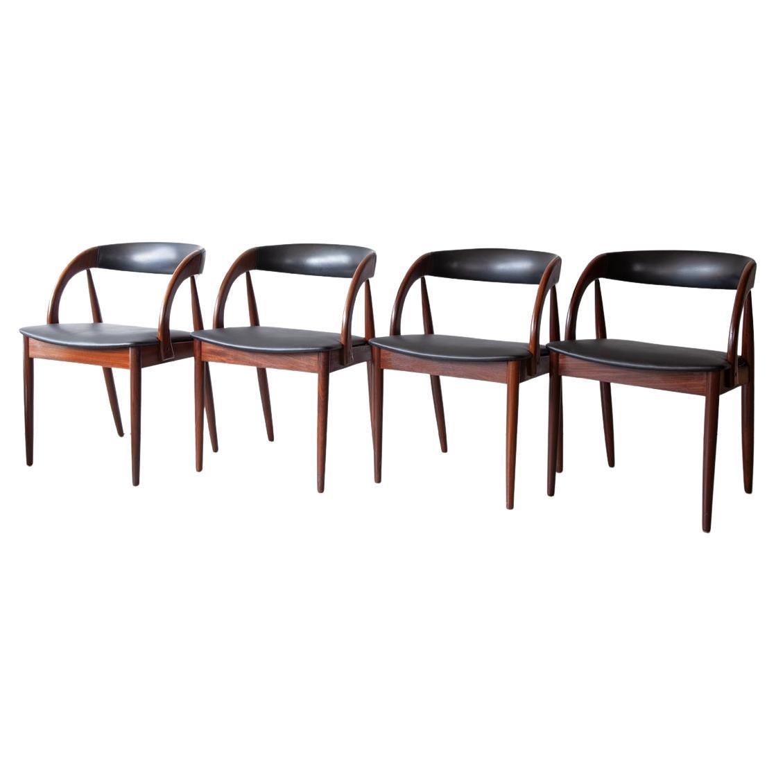 Set of Four Danish Dining Chairs by Orle Møbelfabrik