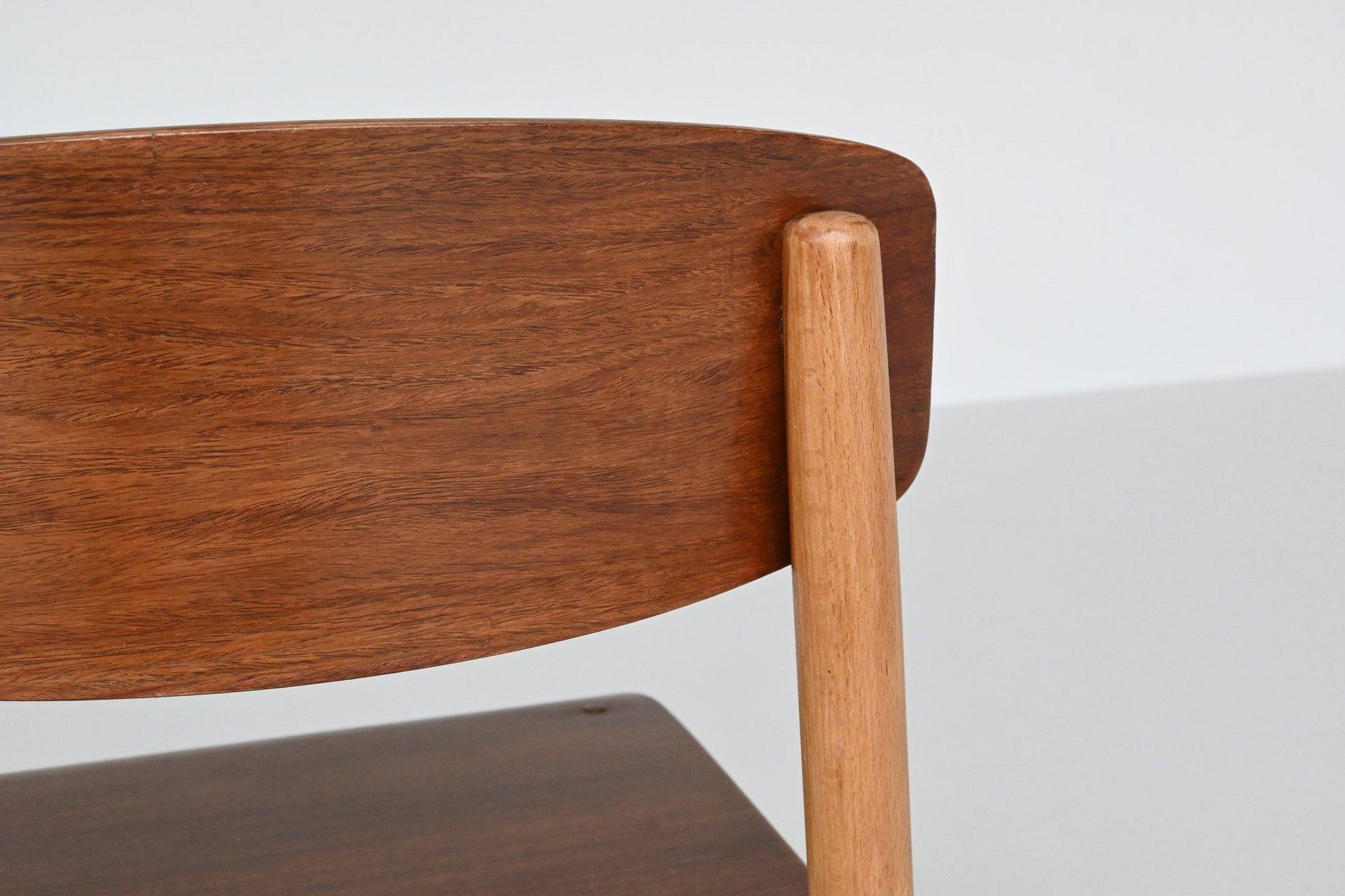 Set of four Danish dining chairs Kvetny and Sonners Denmark 1960 For Sale 12