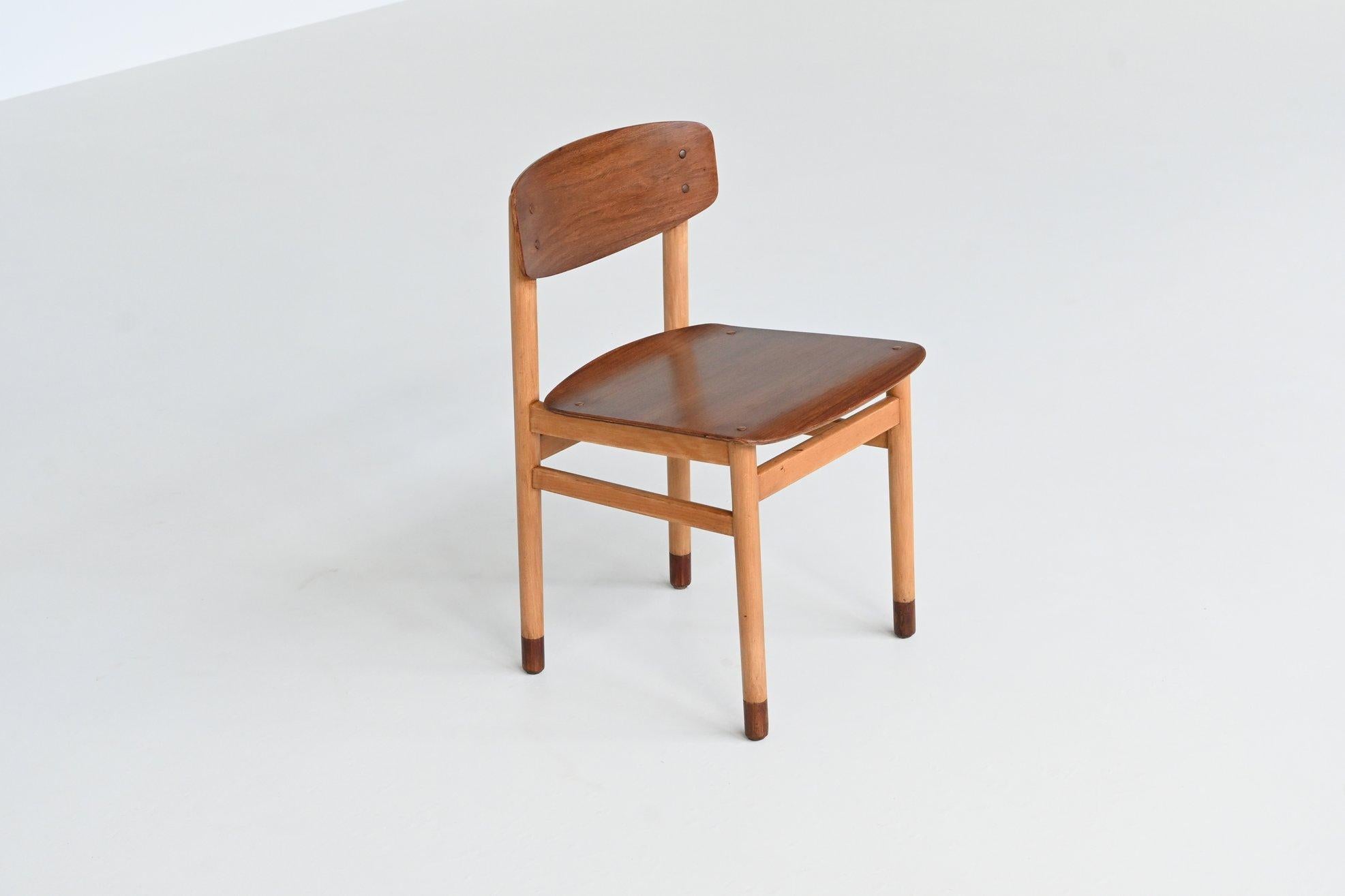 Set of four Danish dining chairs Kvetny and Sonners Stolefabrik Denmark 1960 For Sale 5