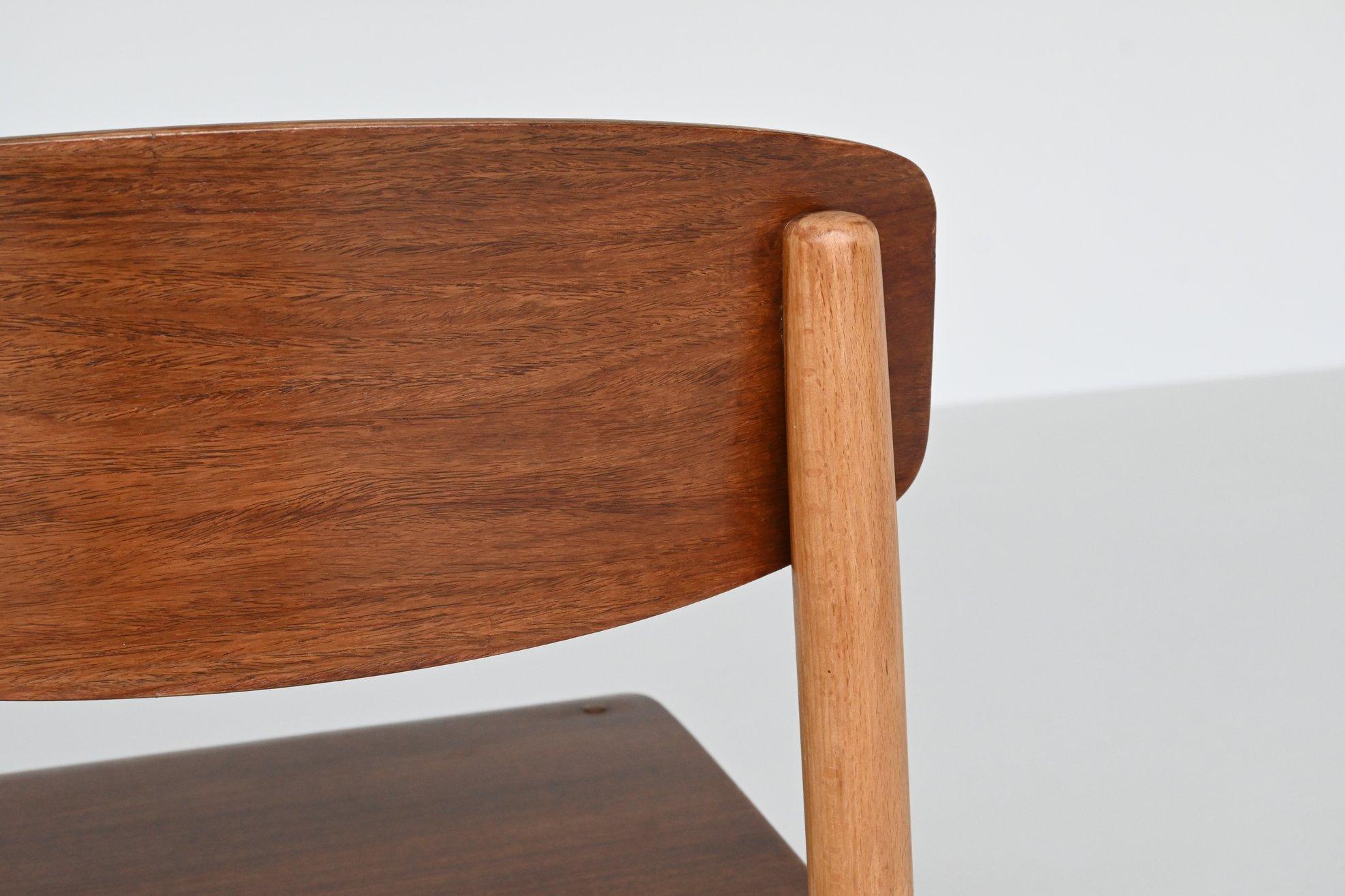 Set of four Danish dining chairs Kvetny and Sonners Stolefabrik Denmark 1960 For Sale 11