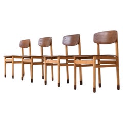 Set of four Danish dining chairs Kvetny and Sonners Stolefabrik Denmark 1960