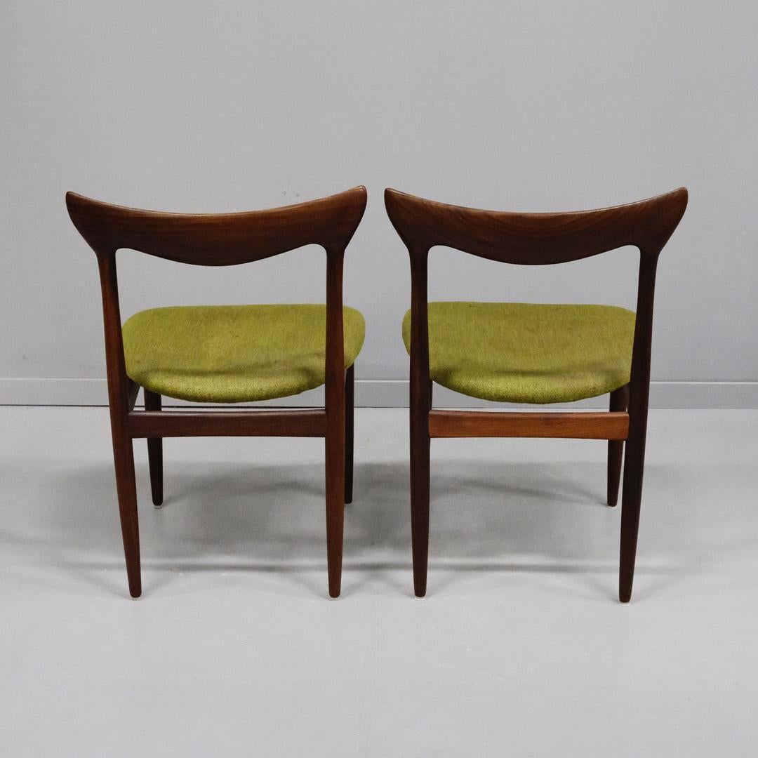 Ensemble de quatre chaises de salle à manger en bois dur danois par H.W. Klein pour Bramin en vente 3