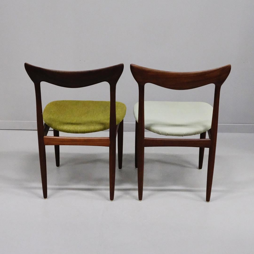 Ensemble de quatre chaises de salle à manger en bois dur danois par H.W. Klein pour Bramin en vente 6