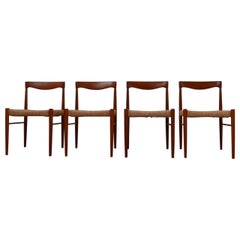 Set of Four Danish Mid-Century Dining Chairs by W.H. Klein for Bramin