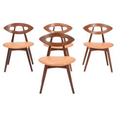 Set of four Danish Midcentury Modern Ejvind A Johansson Eye Chairs