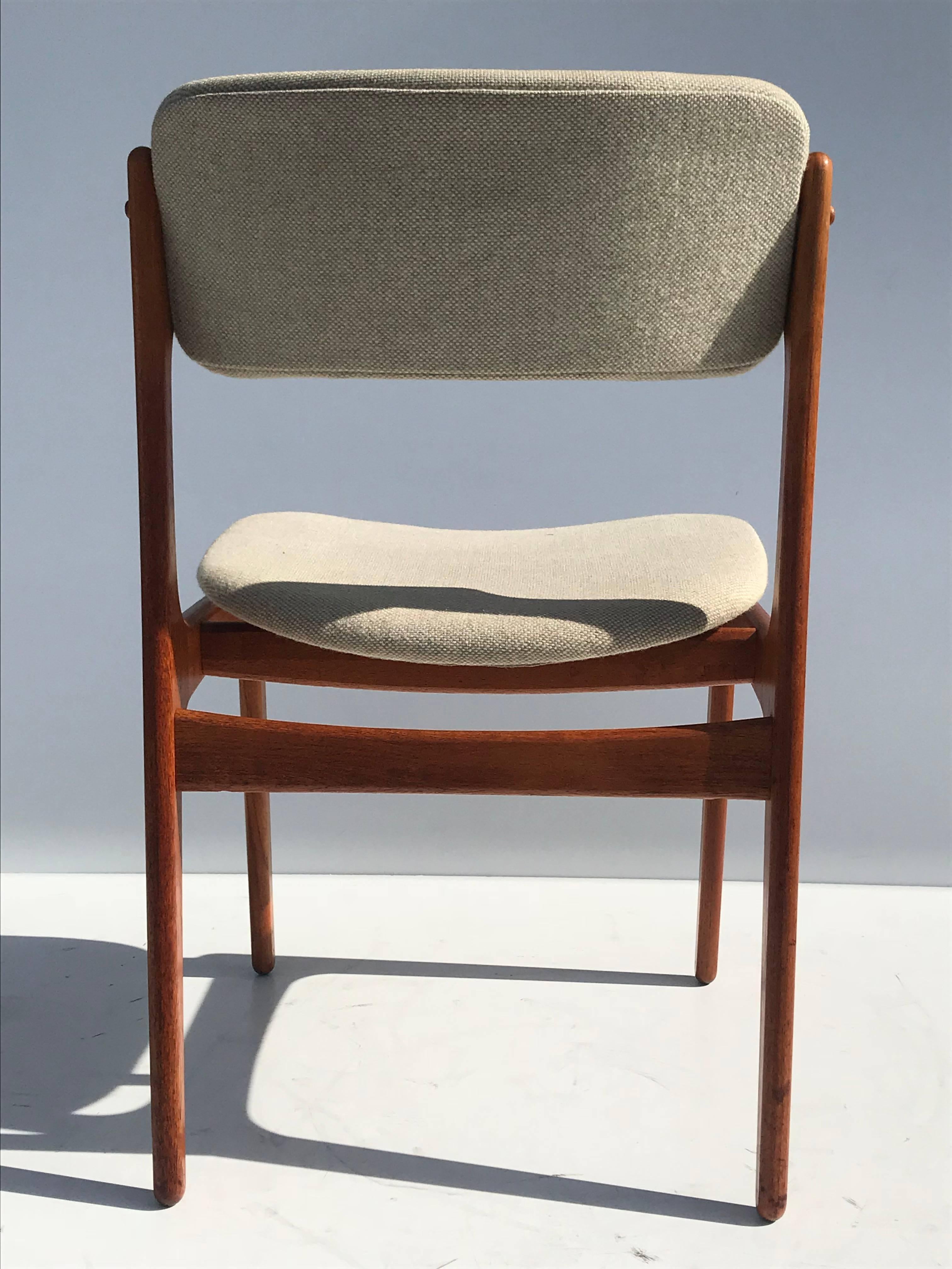 Mid-20th Century Set of Four Danish Modern Erik Buch Teak Chairs