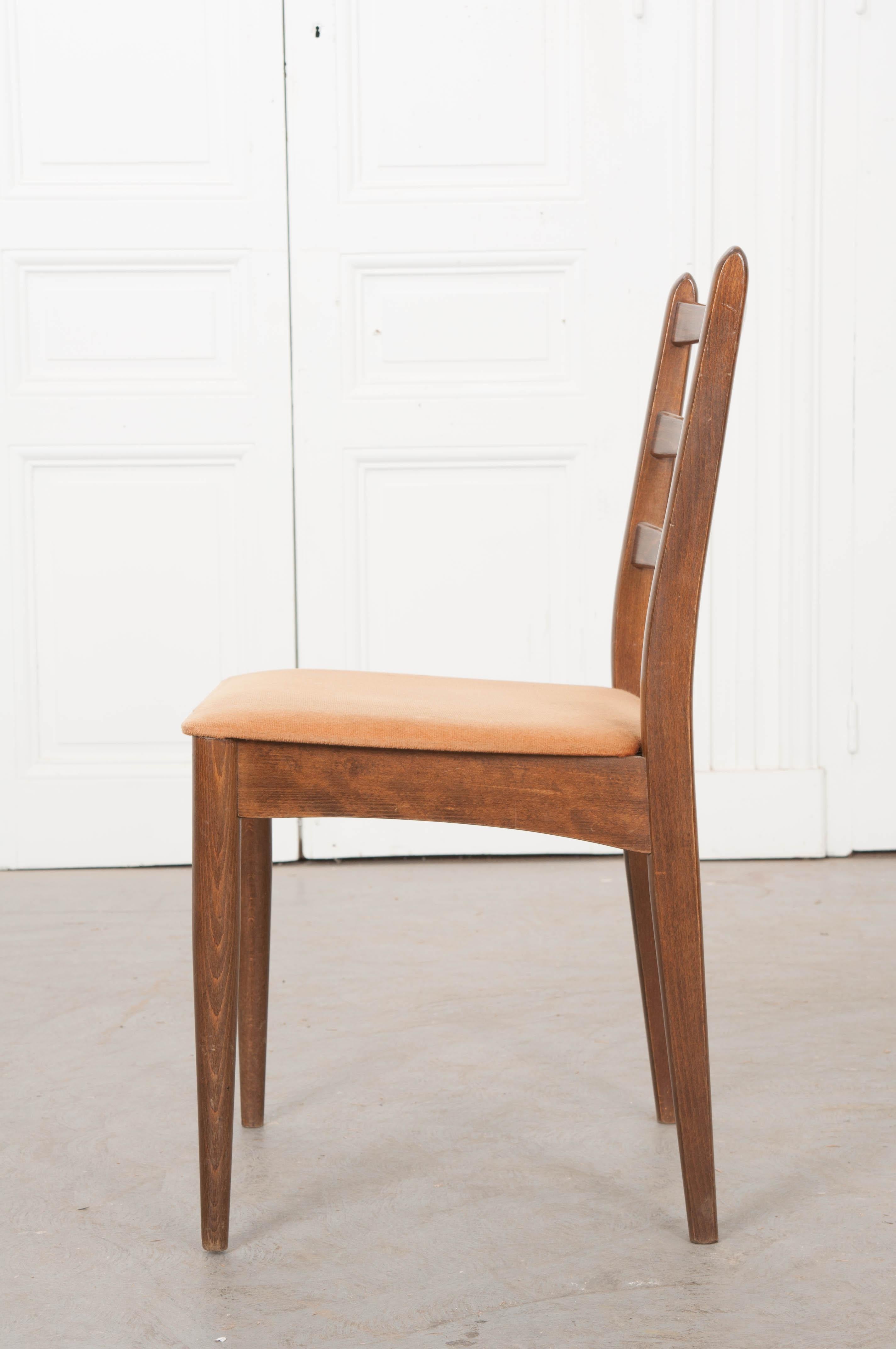 Set of Four Danish Modern Oak Side Chairs 2