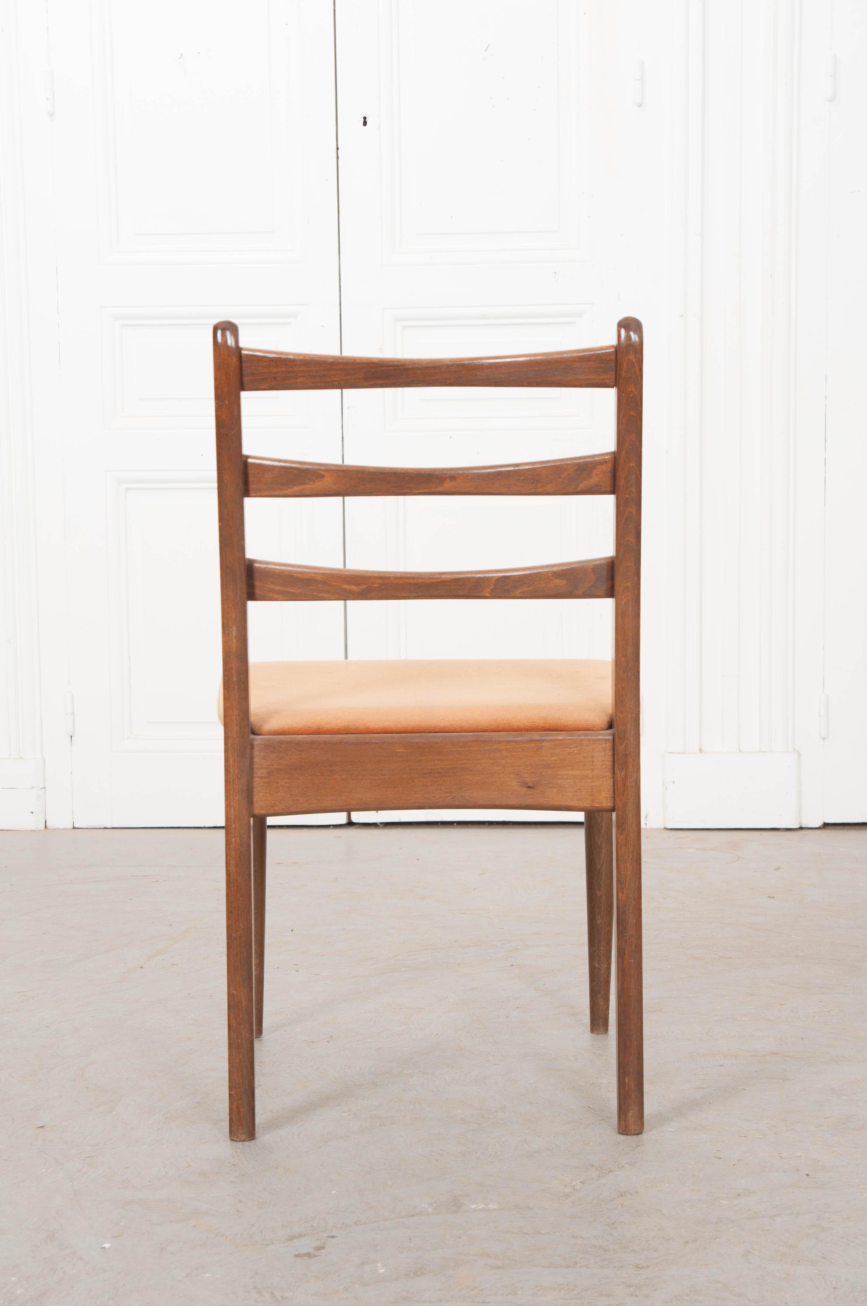 Set of Four Danish Modern Oak Side Chairs 3