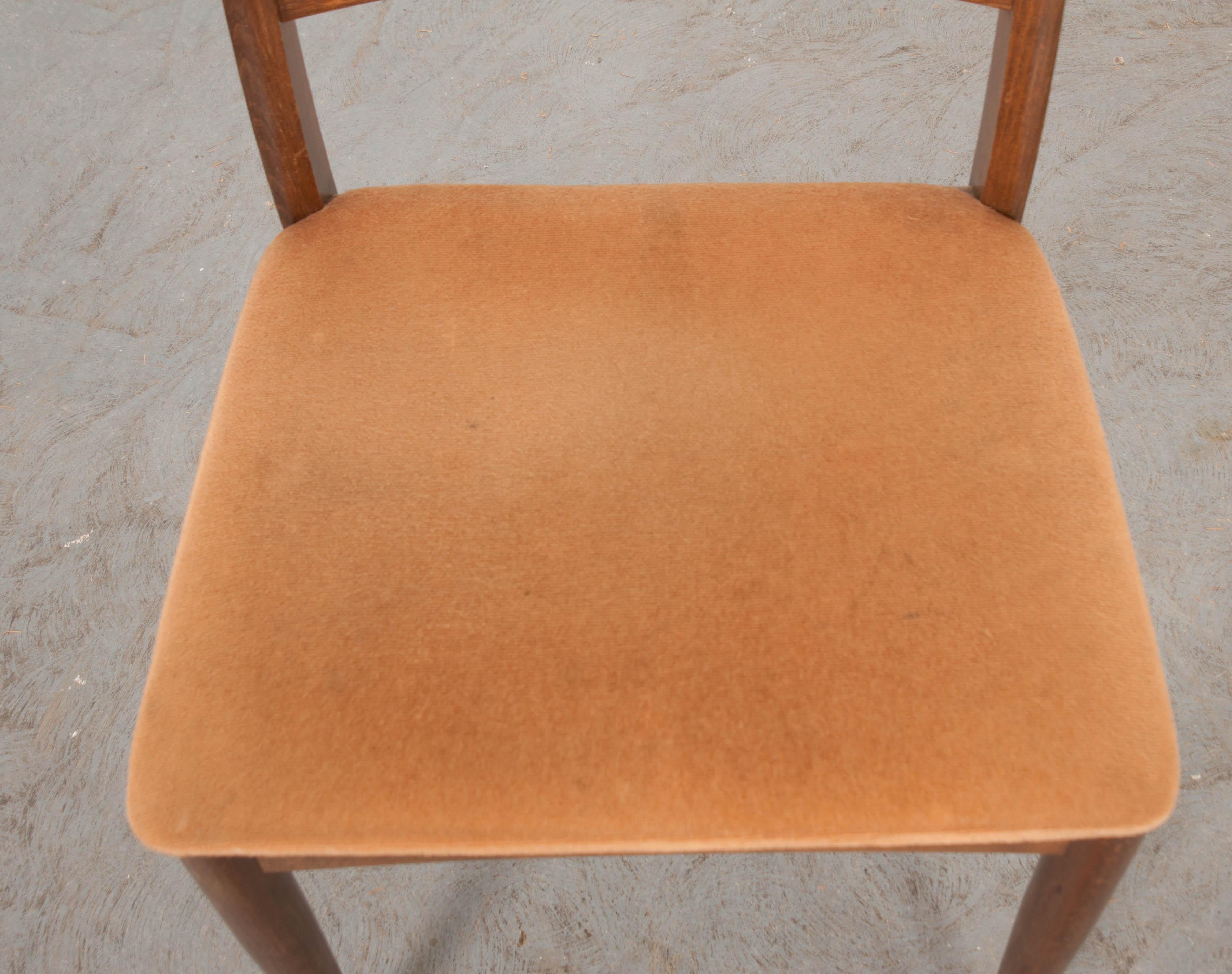 Set of Four Danish Modern Oak Side Chairs In Good Condition In Baton Rouge, LA