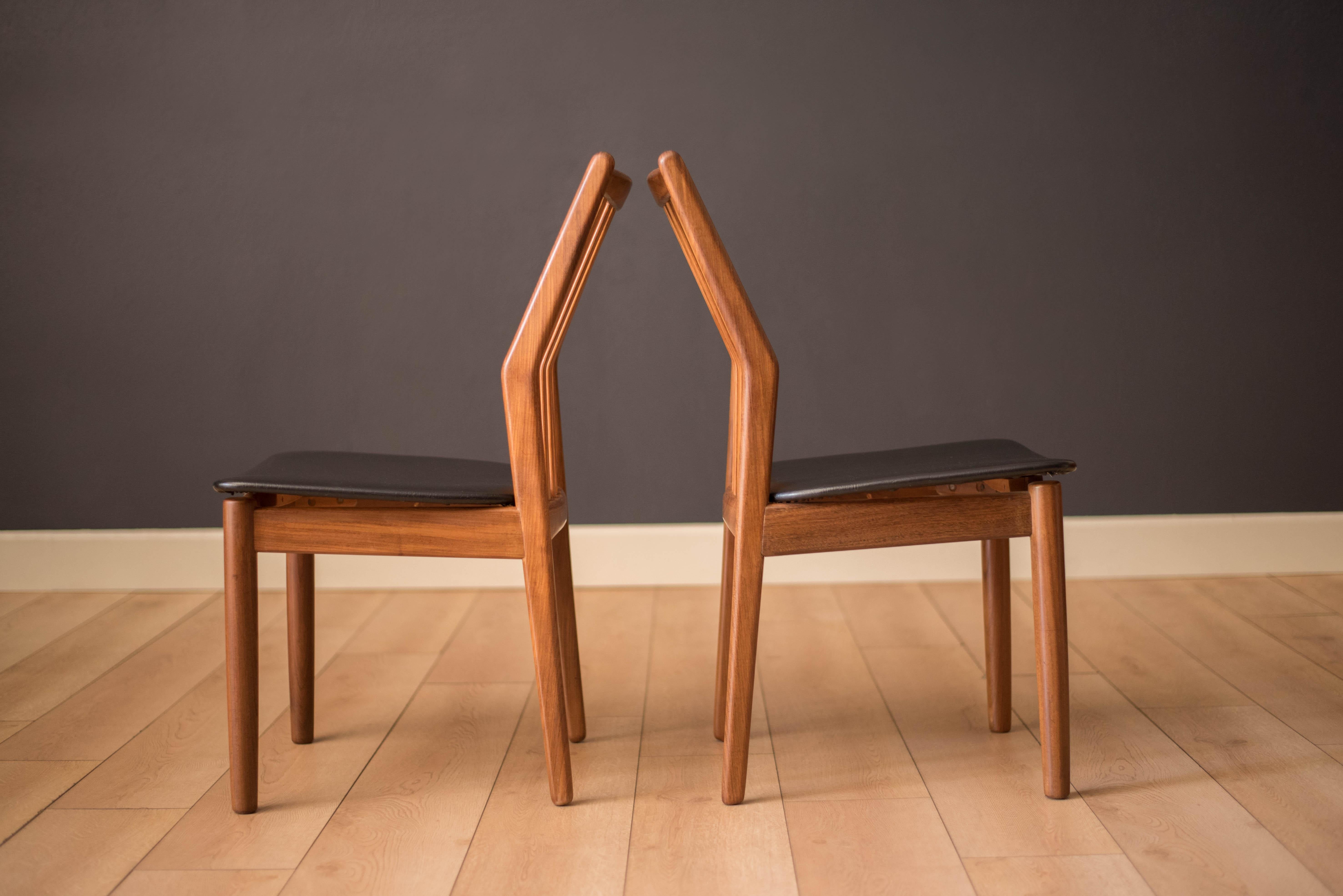Set of Four Danish Modern Teak Dining Chairs by Svend A. Madsen for Moreddi In Good Condition In San Jose, CA