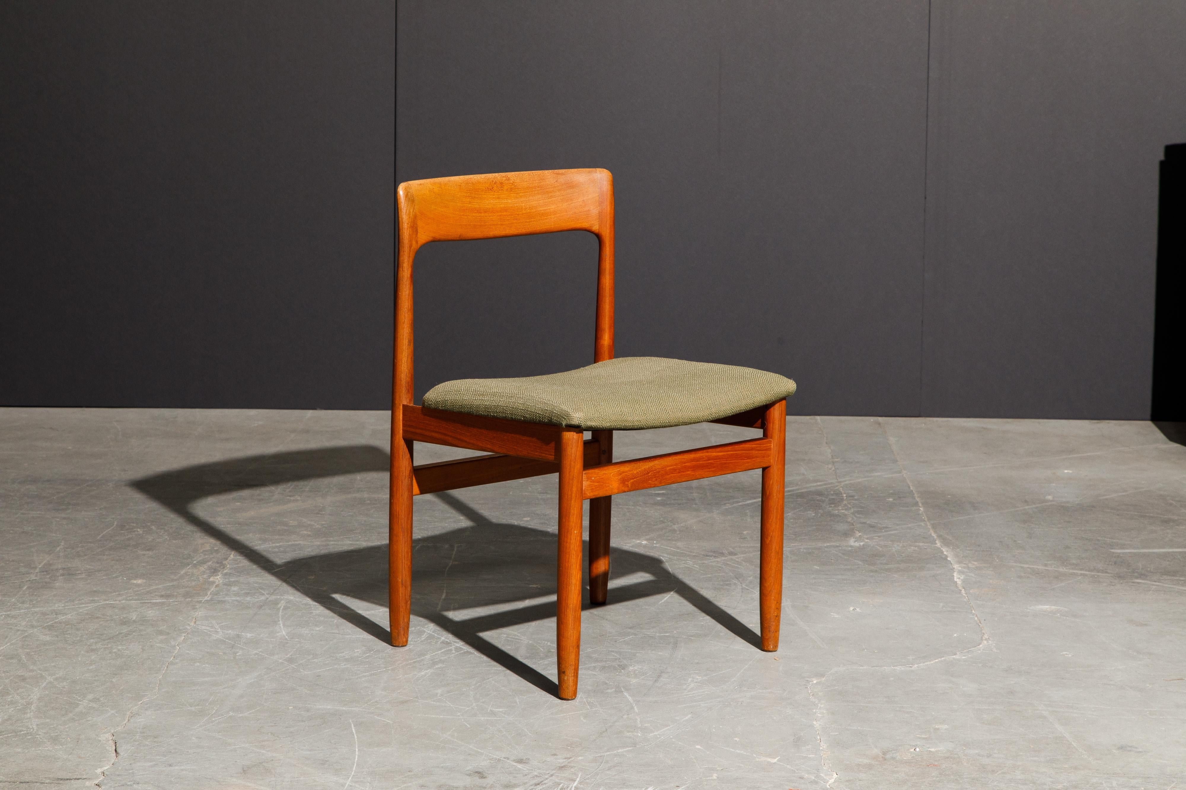 Set of Four Danish Modern Teak Dining Side Chairs in the Style of Niels Møller  6