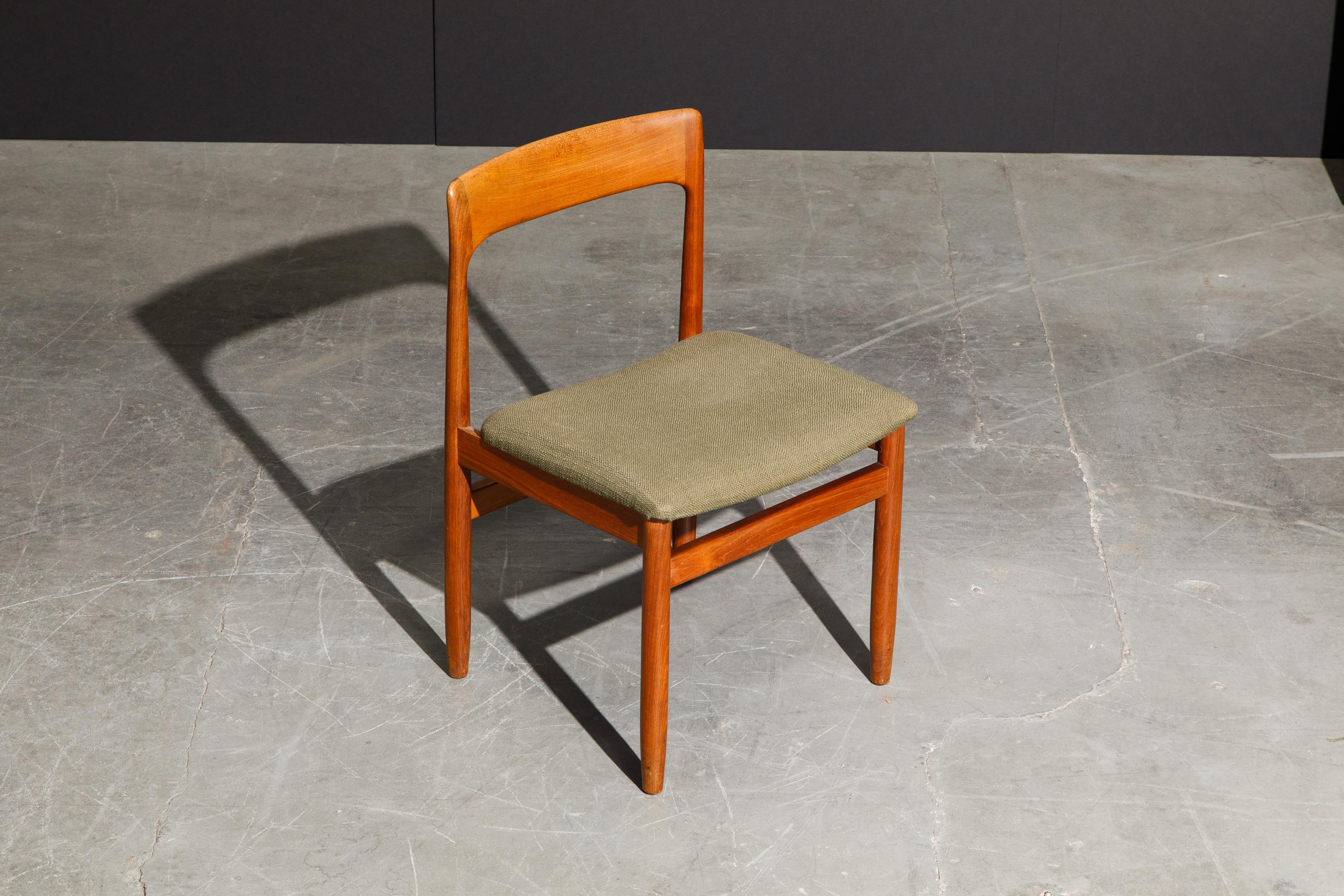 Set of Four Danish Modern Teak Dining Side Chairs in the Style of Niels Møller  7